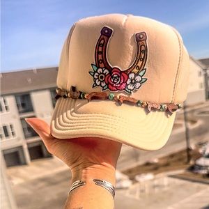 Custom beaded western hat